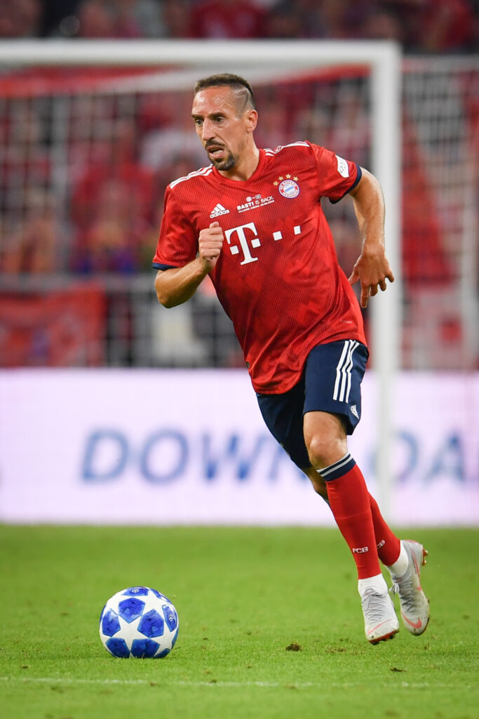 MUNICH, GERMANY - AUGUST 28: Franck Ribery of FC Bayern Muenchen during the friendly match between FC Bayern Muenchen and Chicago Fire at Allianz Arena on August 28, 2018 in Munich, Germany. Copyright Carsten Harz - www.carstenharz.com